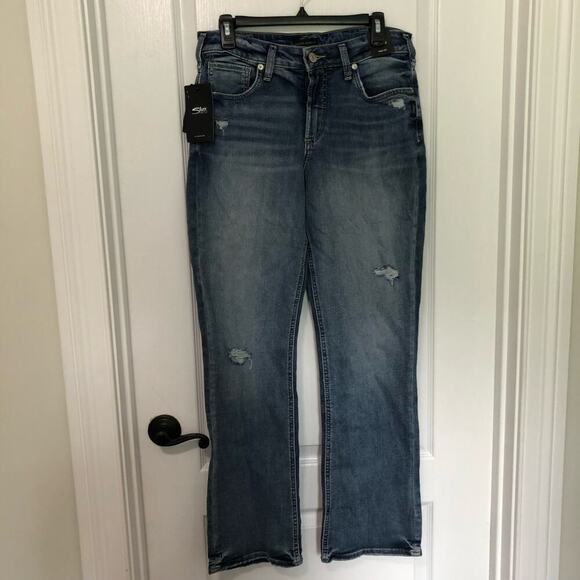 Silver Jeans Co.‎ Avery Slim Bootcut Women's Denim Jeans in Indigo Size 32 X 33 - Picture 1 of 10